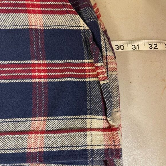 Carhartt Red Plaid Distressed Rugged Shirt Med - Picture 11 of 12